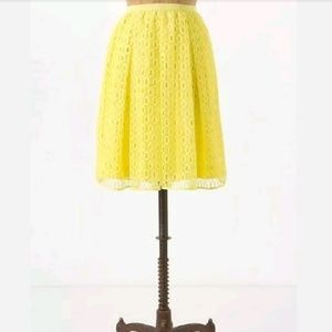Full Yellow Anthropologie Skirt
